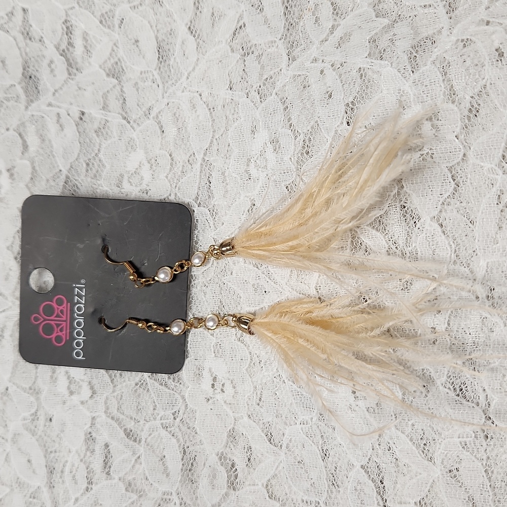 Paparazzi Feather Earrings